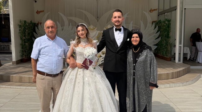 Vural ve Helvacı ailelerinin mutlu günü 