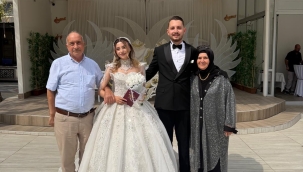 Vural ve Helvacı ailelerinin mutlu günü