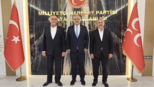 YUNAK HEYETİNDEN BAŞKAN GÖNCÜ'YE HAYIRLI OLSUN ZİYARETİ 